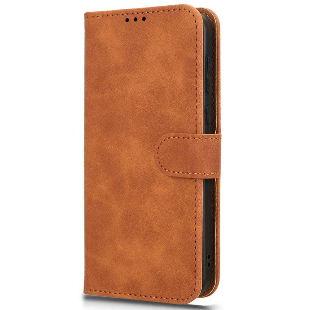  Honor Magic7 Pro Fodral Läder Skin Feel Brun