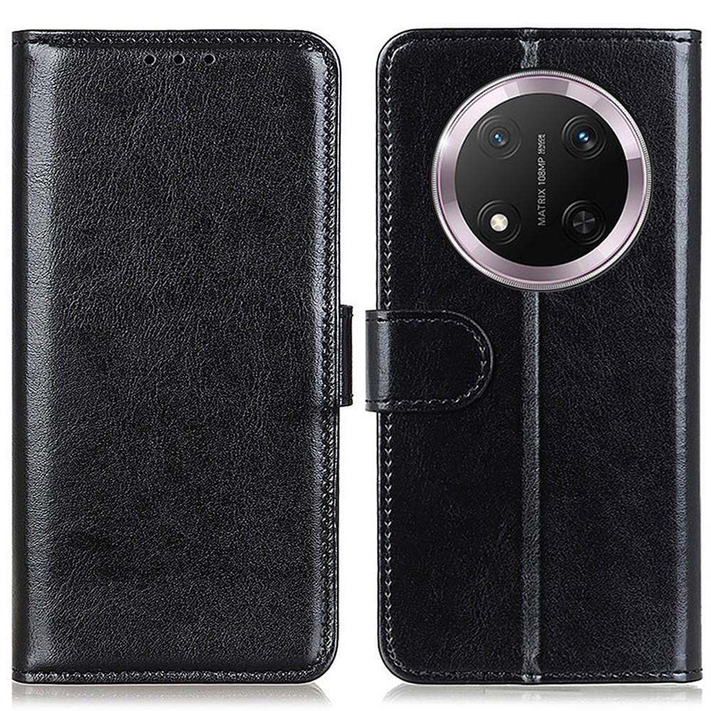  Honor Magic7 Lite Fodral Crazy Horse Läder Svart