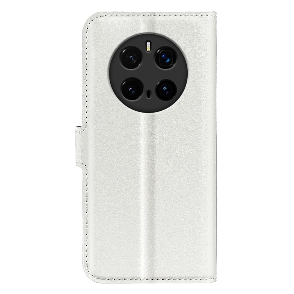  Honor Magic7 Pro Fodral Litchi Läder Vit