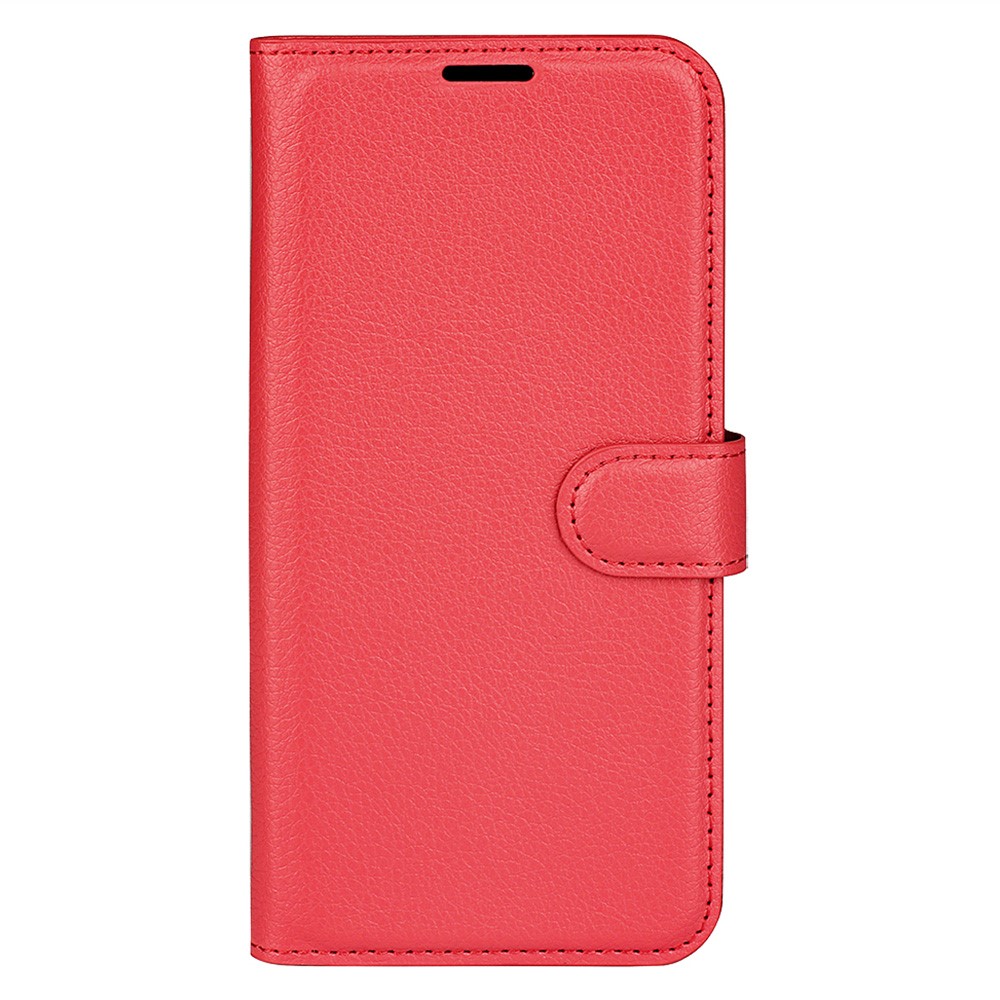  Honor Magic7 Pro Fodral Litchi Läder Röd
