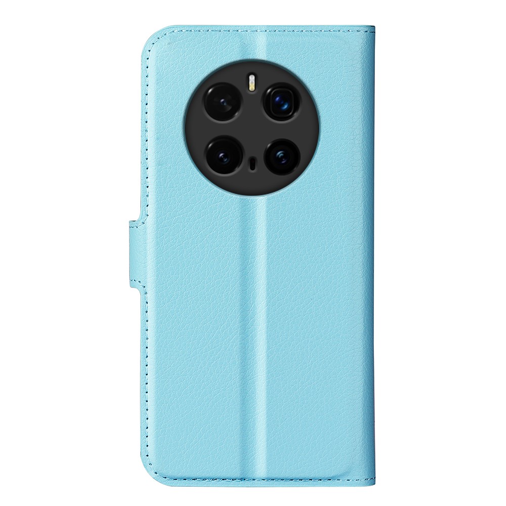  Honor Magic7 Pro Fodral Litchi Läder Blå