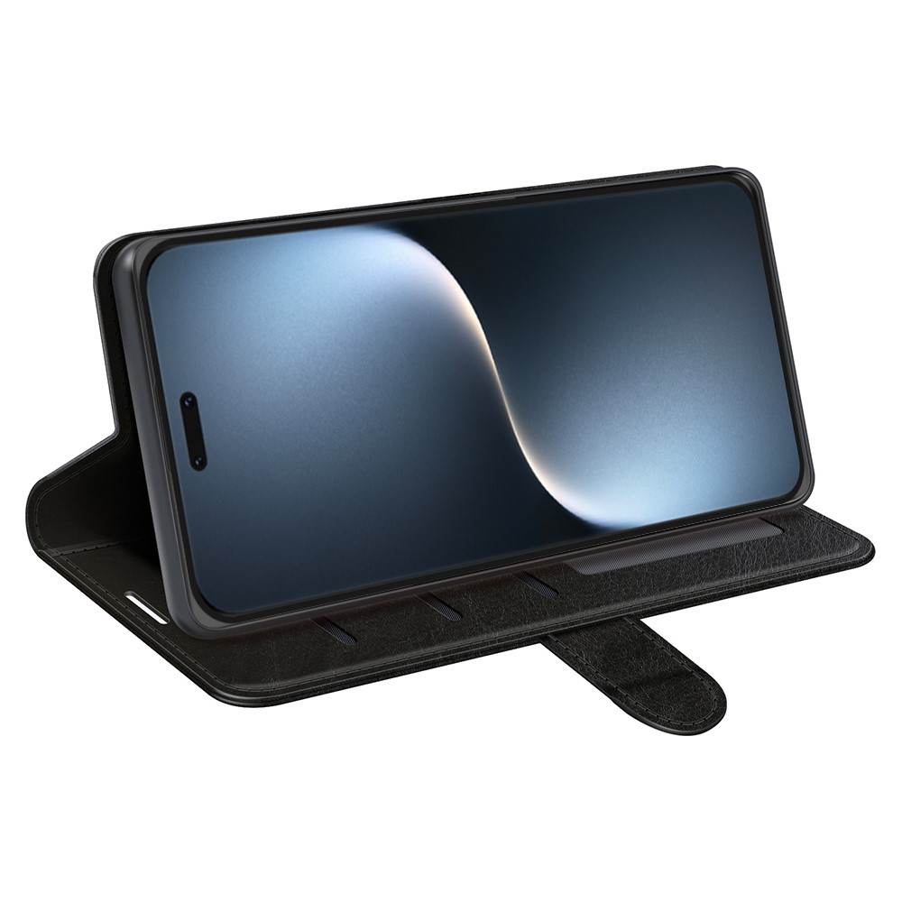  Honor Magic7 Pro Fodral Crazy Horse Läder Svart