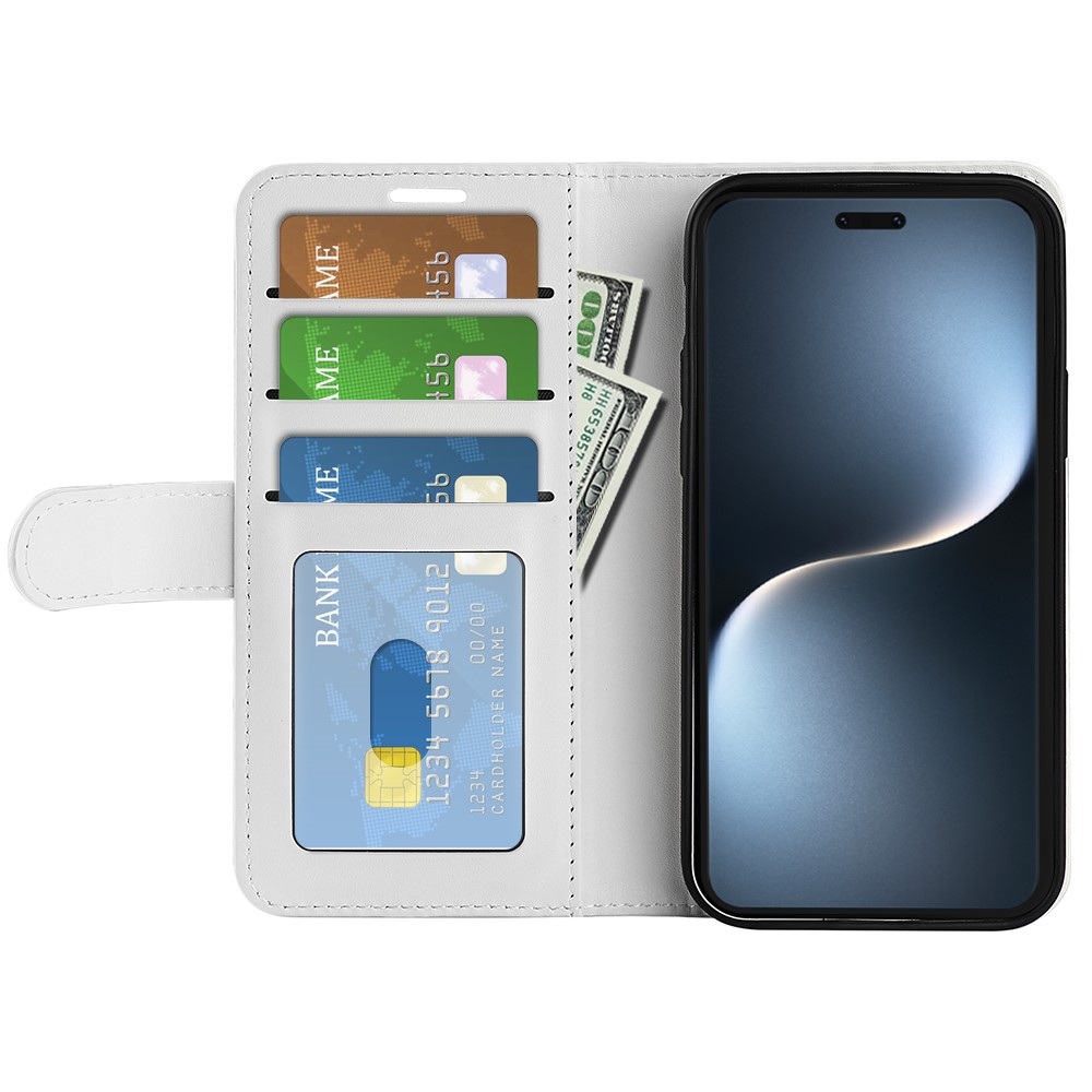  Honor Magic7 Pro Fodral Crazy Horse Läder Vit