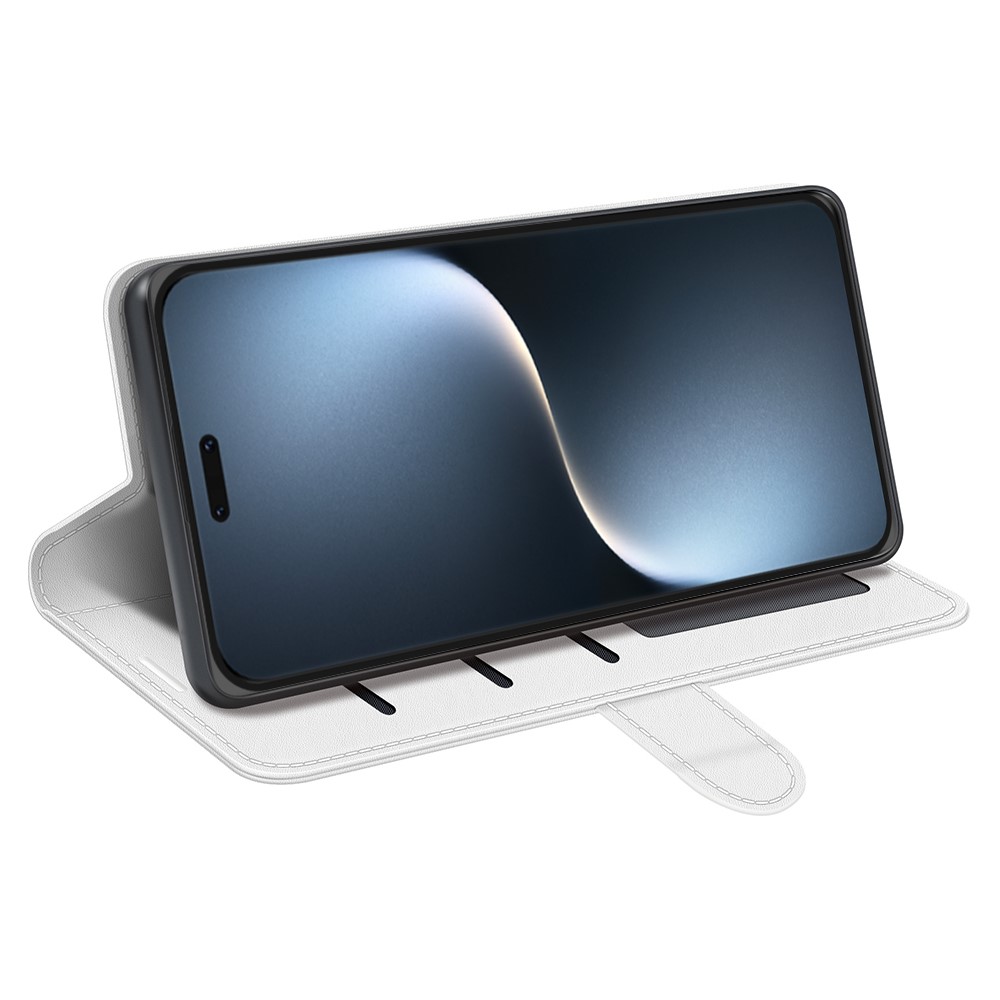  Honor Magic7 Pro Fodral Crazy Horse Läder Vit