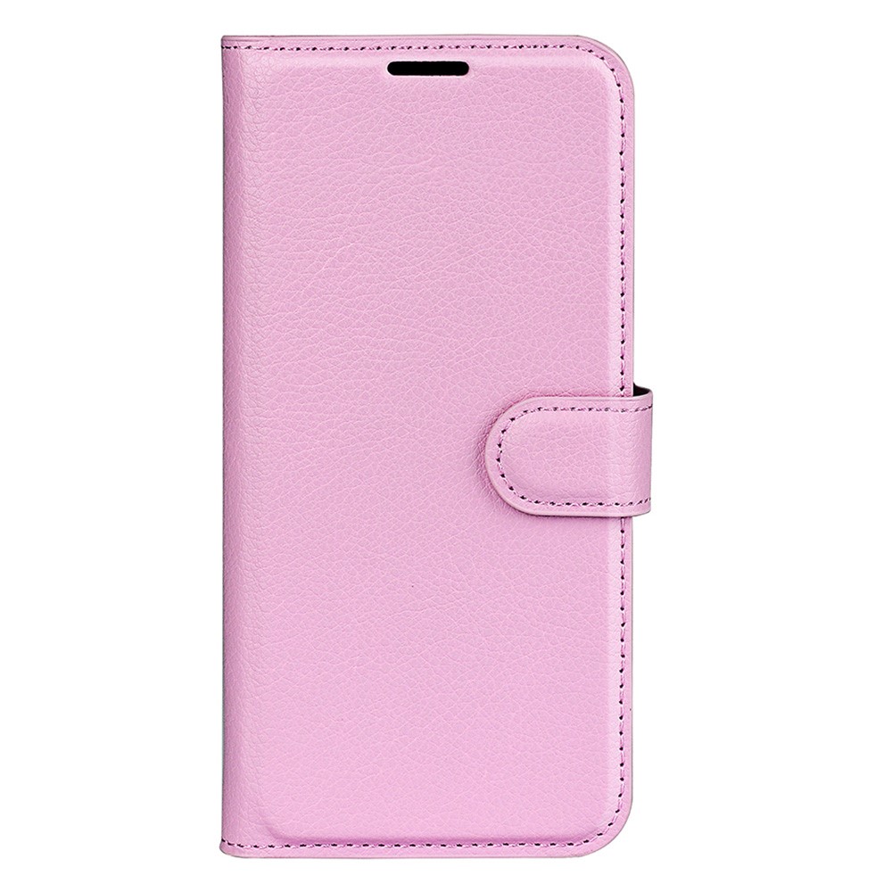  Honor Magic7 Lite Fodral Litchi Läder Ljus Rosa