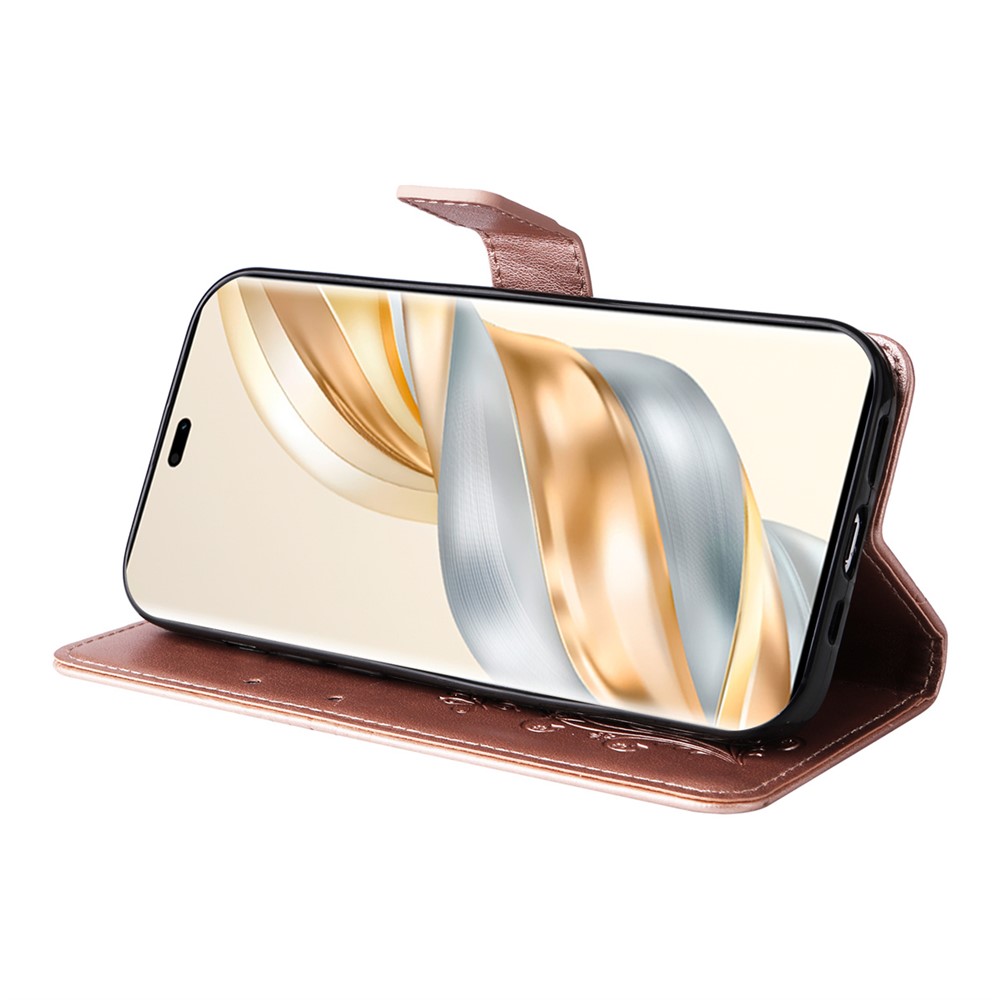  Honor Magic7 Lite Fodral Med Fjäril Tryck Roséguld