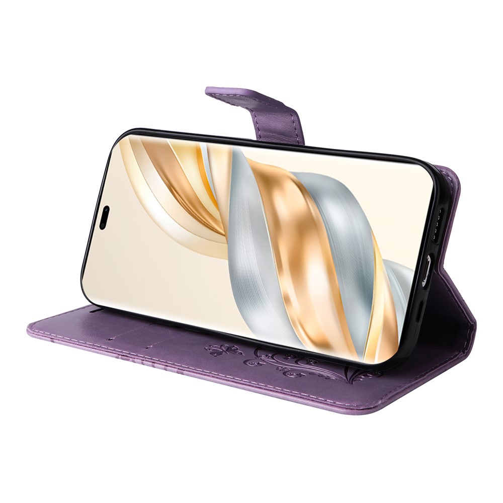  Honor Magic7 Lite Fodral Med Fjäril Tryck Lila