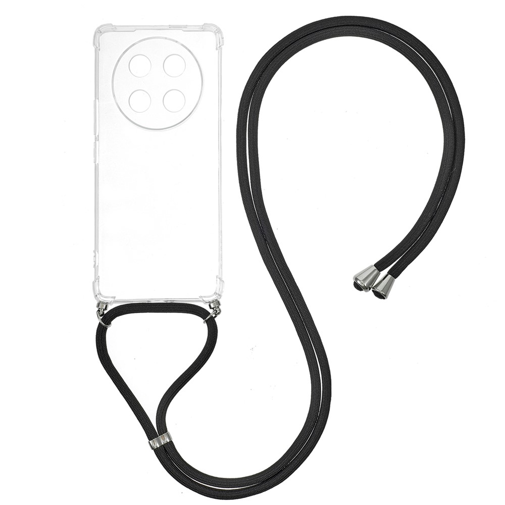  Honor Magic7 Lite Skal TPU Med Mobilsnöre Transparent