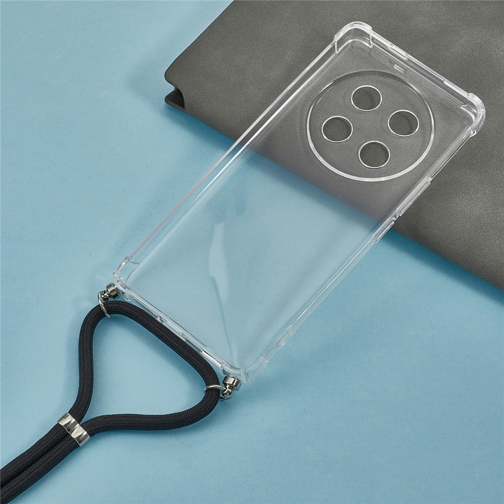  Honor Magic7 Lite Skal TPU Med Mobilsnöre Transparent