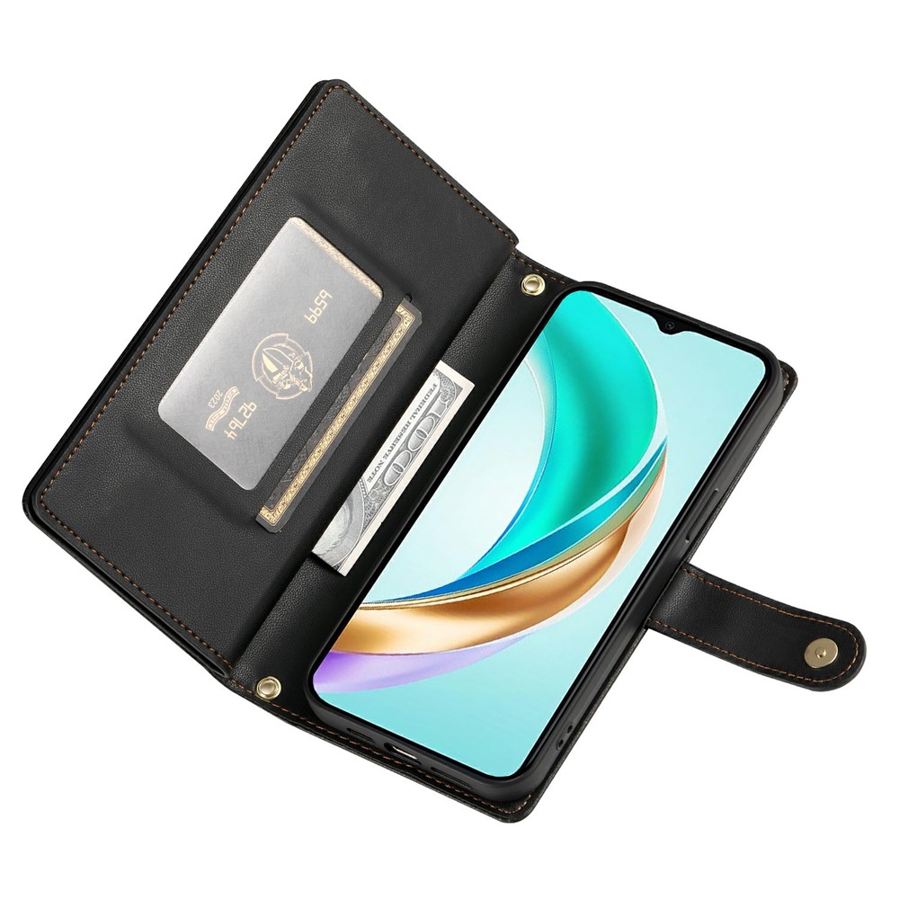  Honor 400 Lite Fodral Multifunktionellt Läder Svart