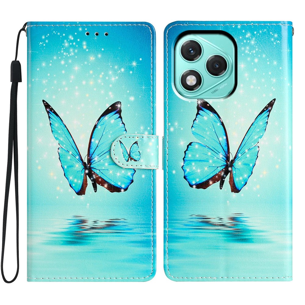  Honor 400 Lite Fodral Med Tryck Blå Fjäril