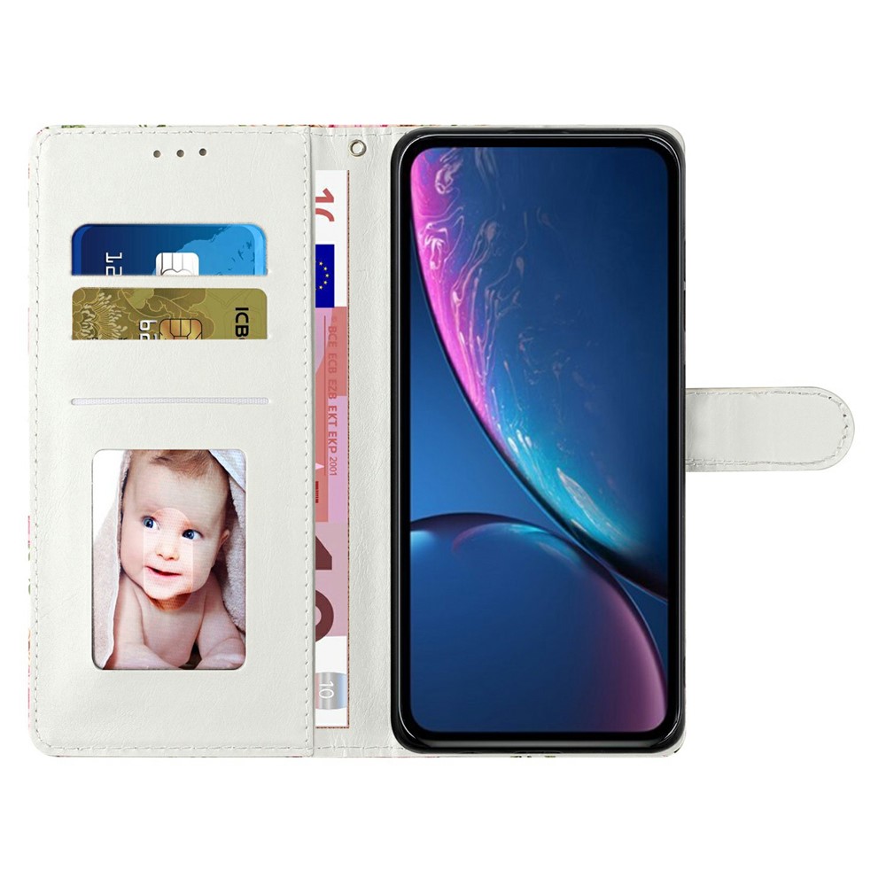  Honor 400 Lite Fodral Med Tryck Rosa Blommor