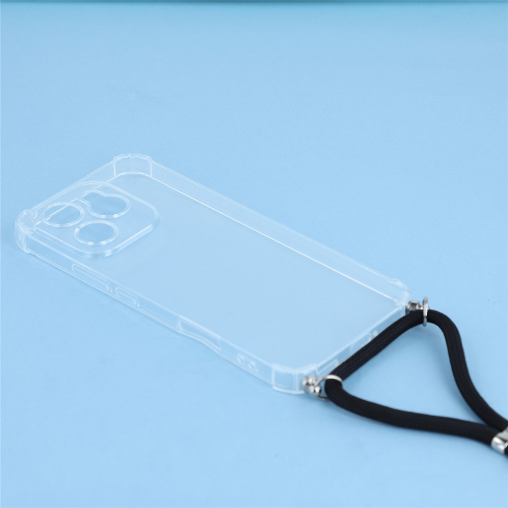  Honor 400 Lite Skal TPU Med Mobilsnöre Transparent