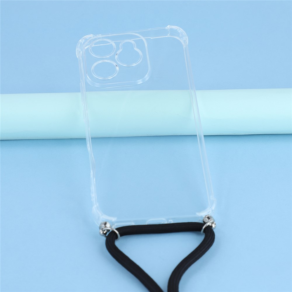  Honor 400 Lite Skal TPU Med Mobilsnöre Transparent