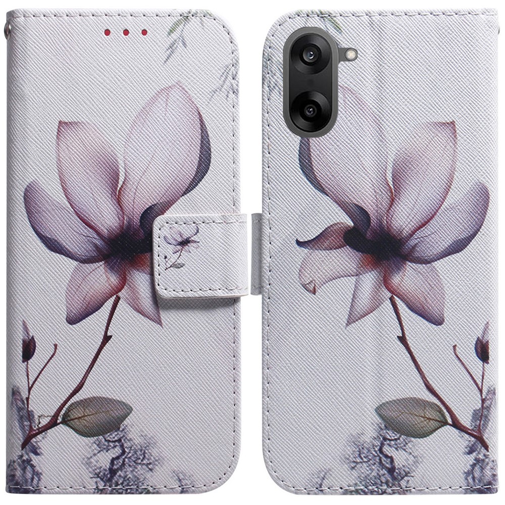  OnePlus Nord CE5 Fodral Med Tryck Rosa Blomma
