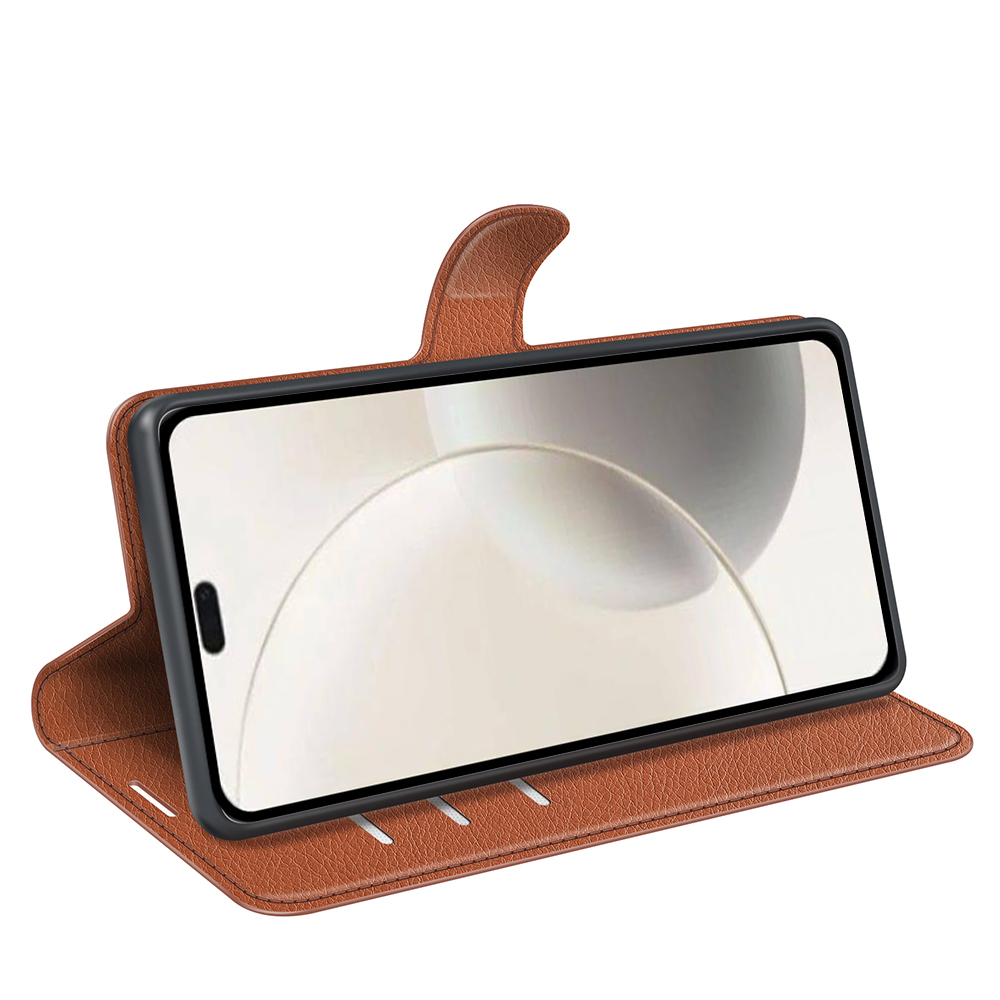  Honor 400 Smart Fodral Litchi Läder Brun
