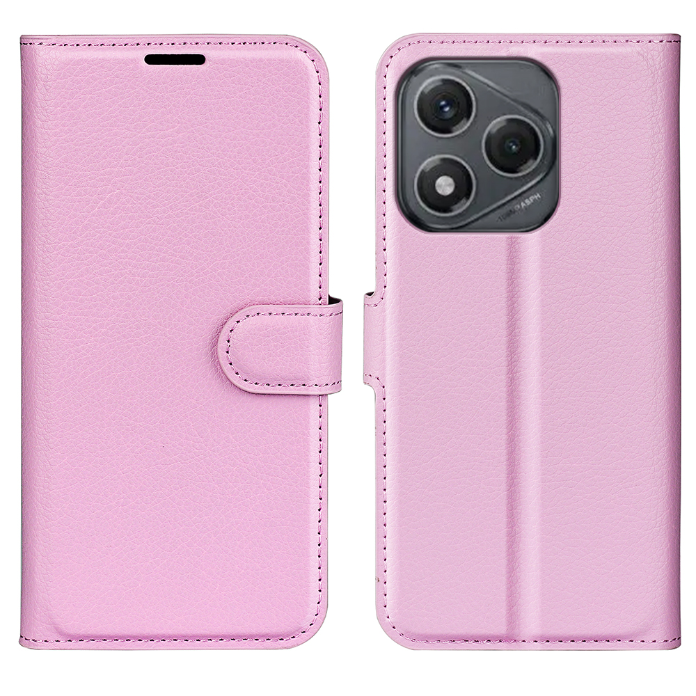  Honor 400 Smart Fodral Litchi Läder Ljus Rosa