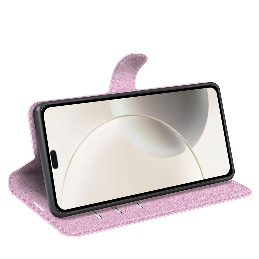  Honor 400 Smart Fodral Litchi Läder Ljus Rosa