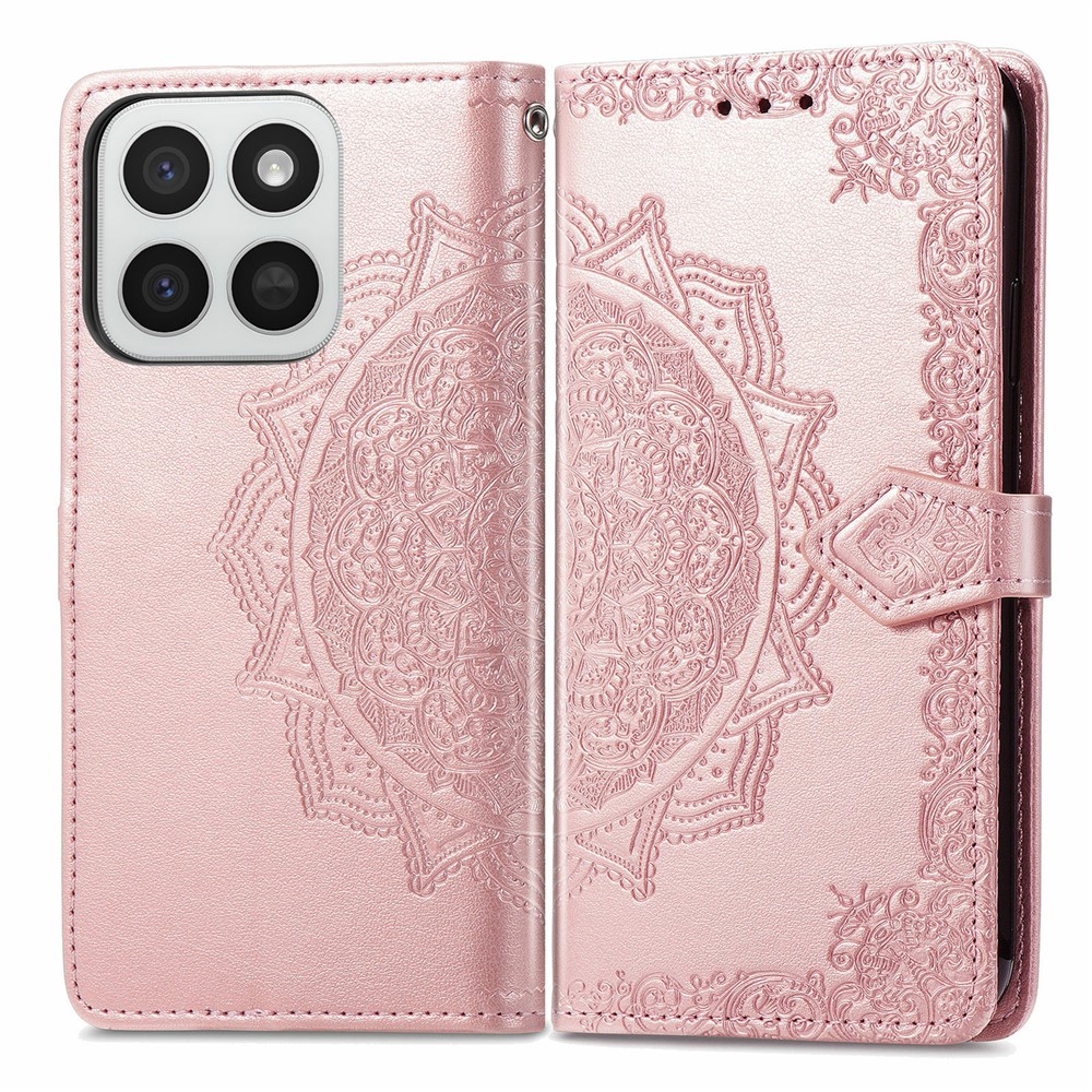  Honor 400 Smart Fodral Mandala Läder Roséguld