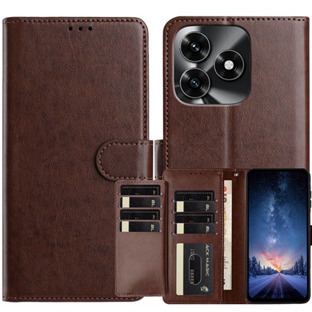  Honor X5c Plus Fodral Multifunktionellt Brun