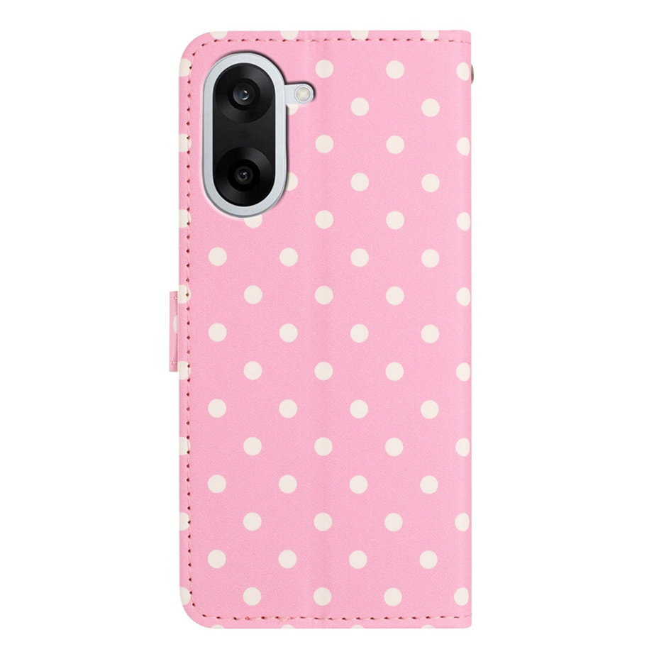  OnePlus Nord CE5 Fodral Polka Dot Rosa / Vit