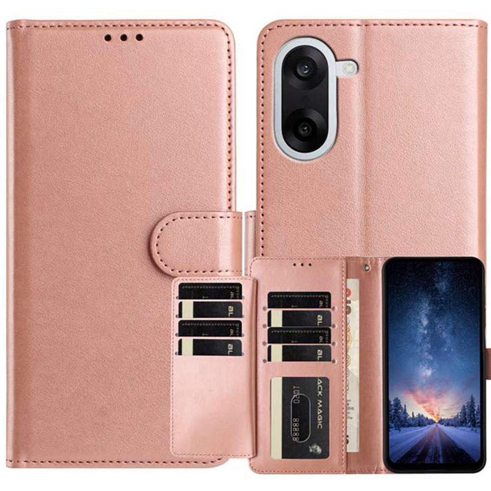  OnePlus Nord CE5 Fodral Läder Roséguld