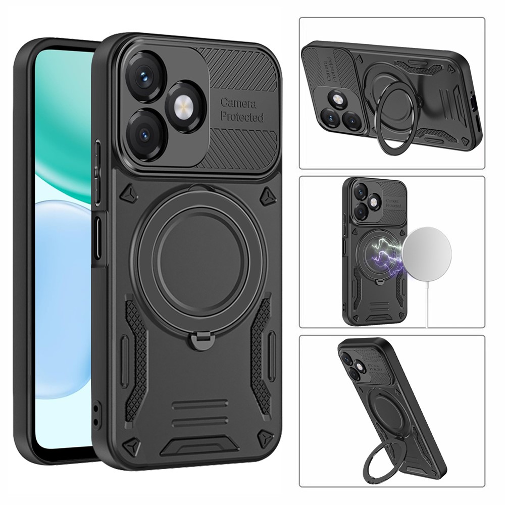  Honor X5c Plus Skal MagSafe Kickstand Svart