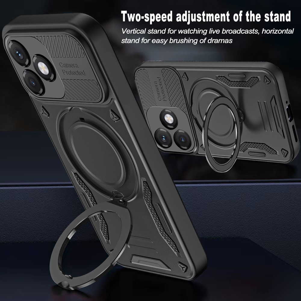  Honor X5c Plus Skal MagSafe Kickstand Svart