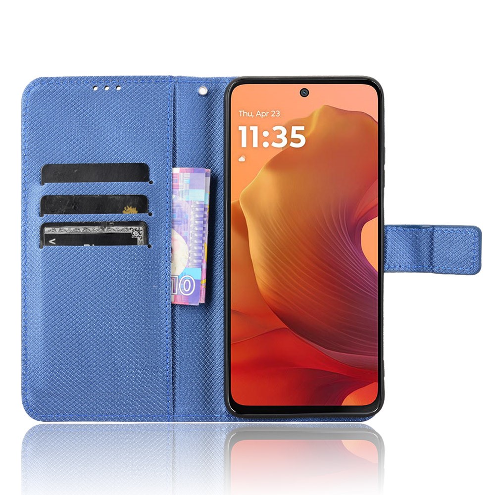  Motorola Moto G15 / G15 Power Fodral Läder Blå
