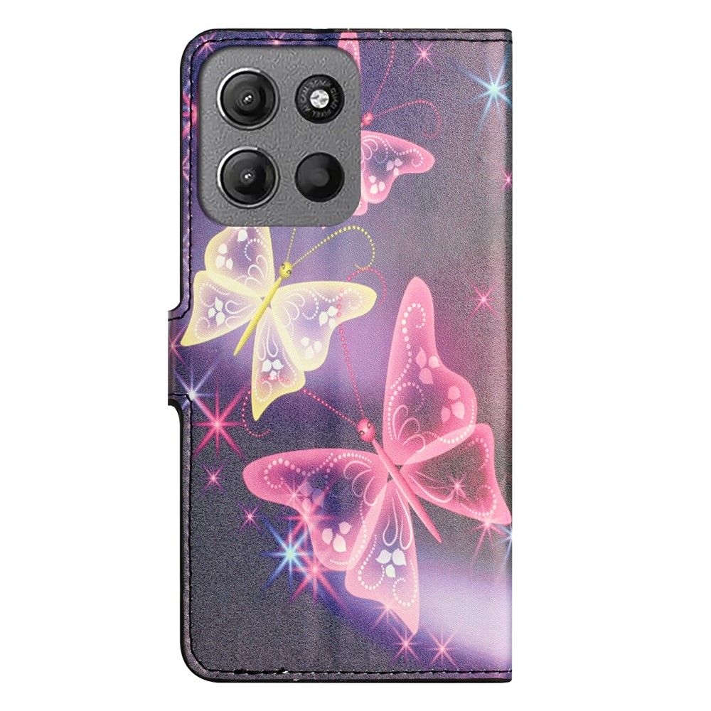  Motorola Moto G15 / G15 Power Fodral Med Tryck Fjärilar