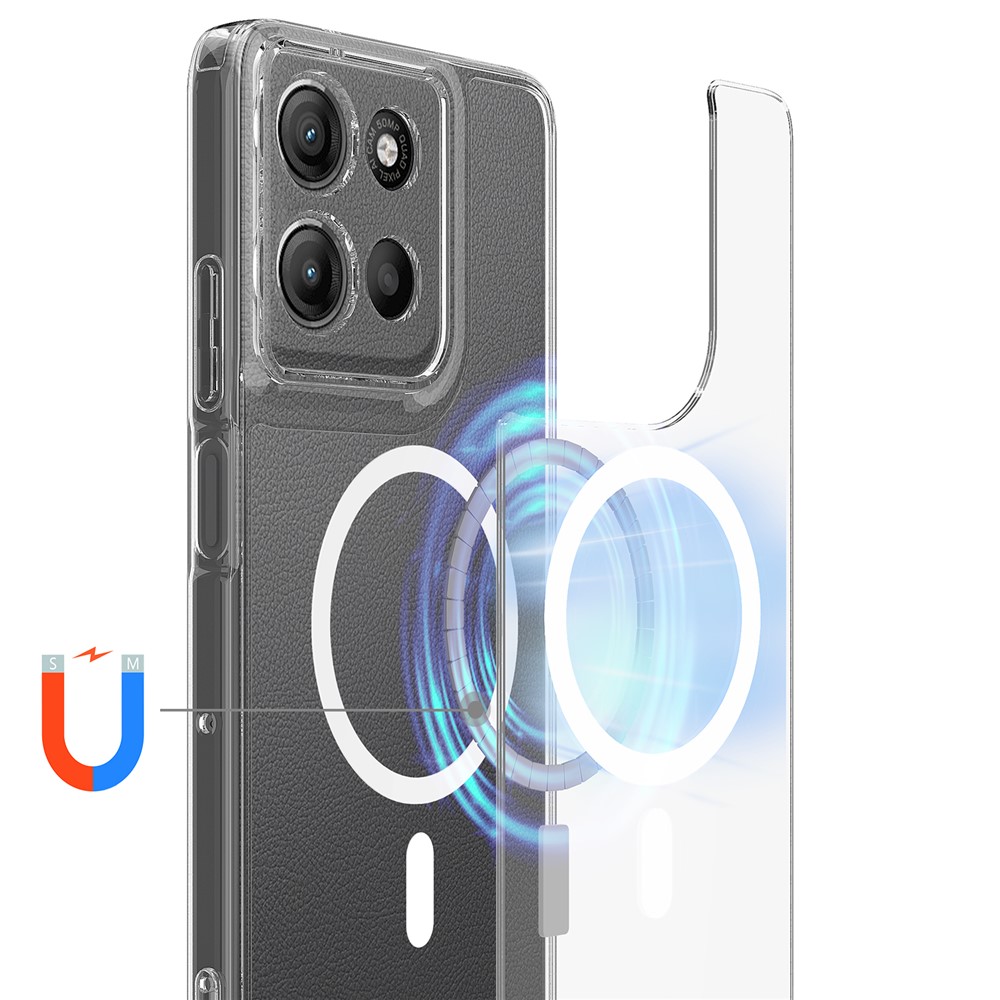  Motorola Moto G15/G15 Power Skal MagSafe Hybrid Transparent