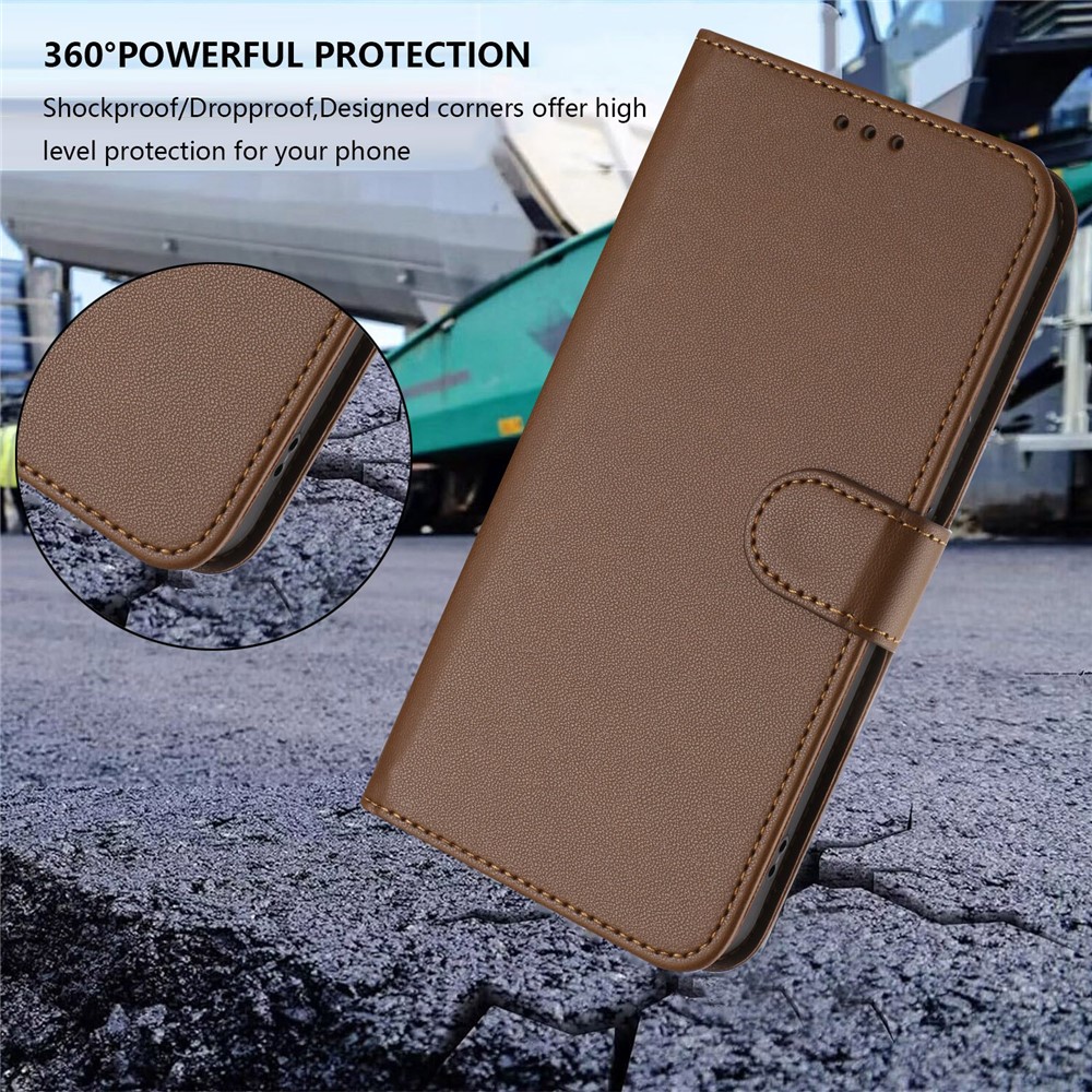  Motorola Moto G15 / G15 Power Fodral Läder Brun