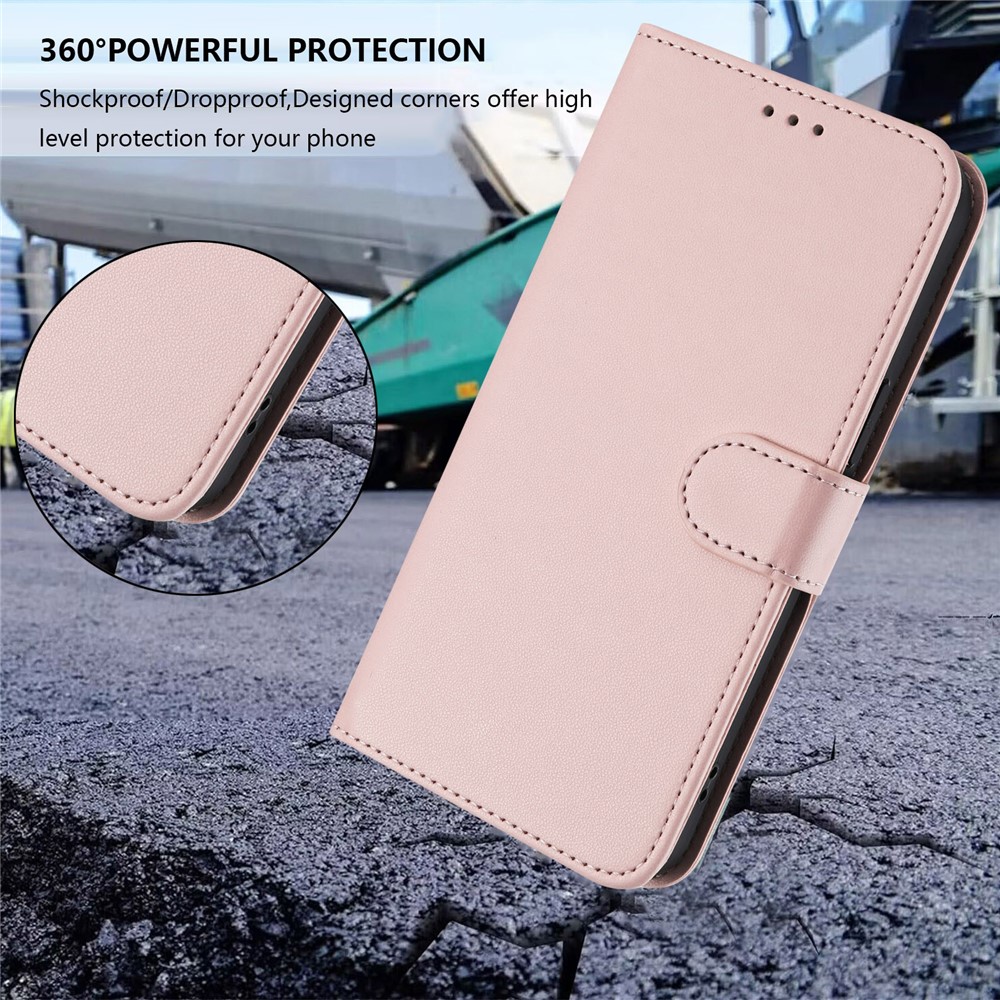  Motorola Moto G15 / G15 Power Fodral Läder Rosa