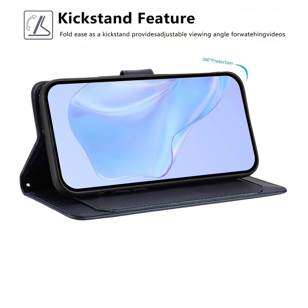  Motorola Moto G15 / G15 Power Fodral Läder Blå