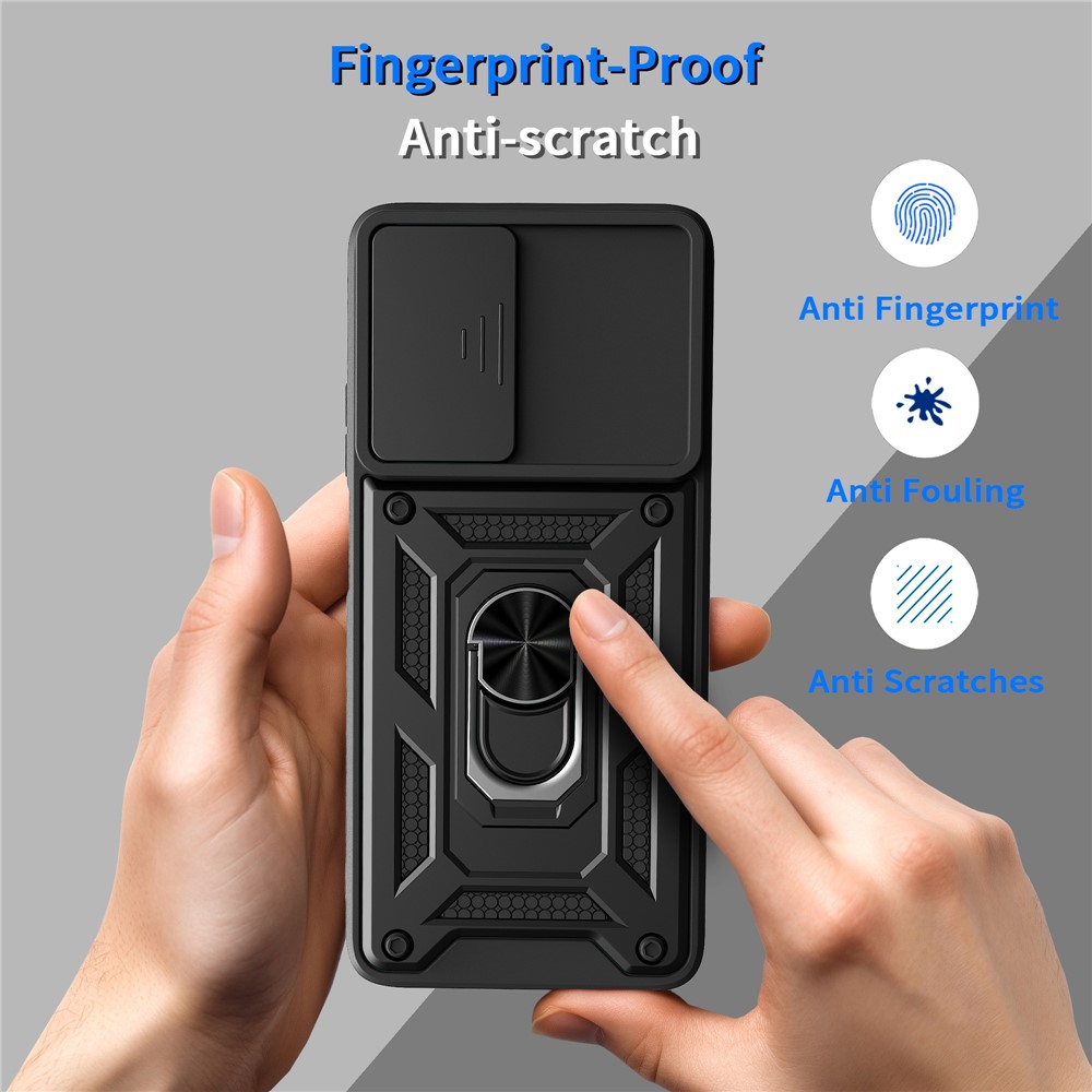  Motorola Moto G06/G06 Power Skal CamShield Ring Hybrid Svart