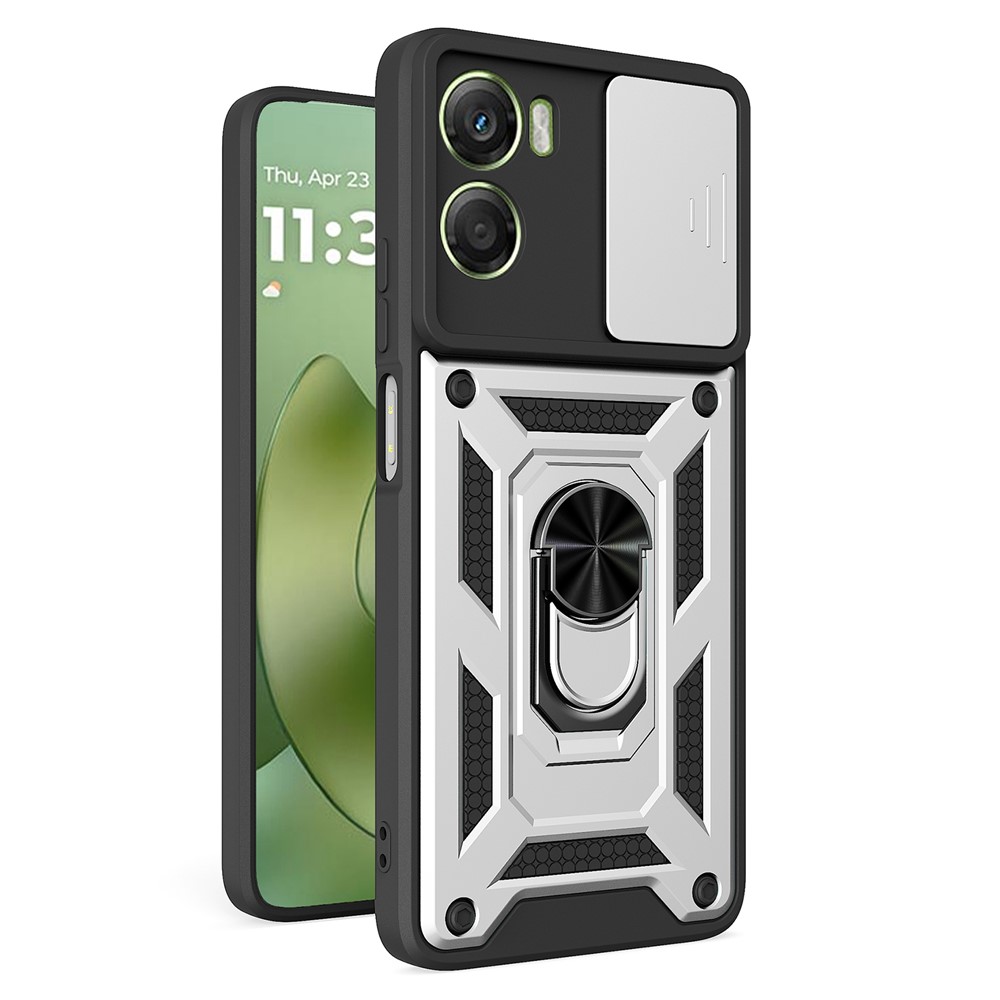  Motorola Moto G06/G06 Power Skal CamShield Ring Hybrid Silver