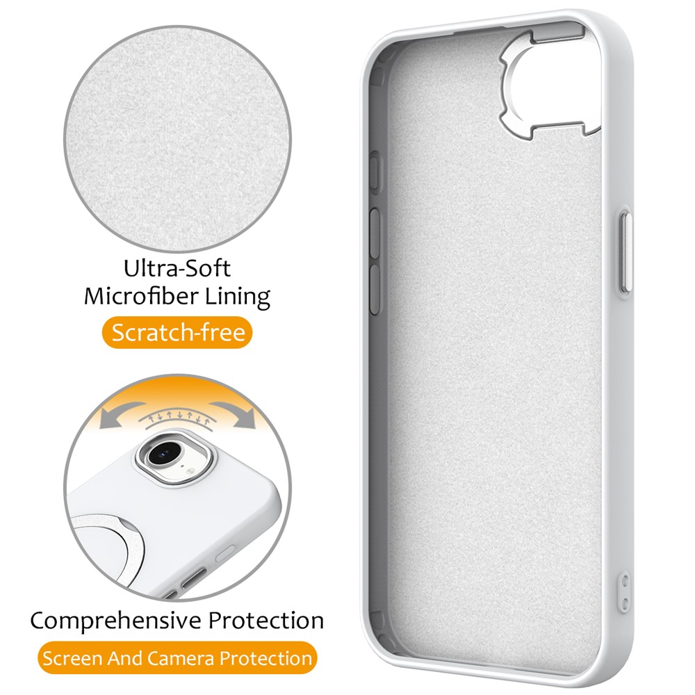  iPhone 17e / 16e Skal MagSafe Kickstand Hybrid Vit