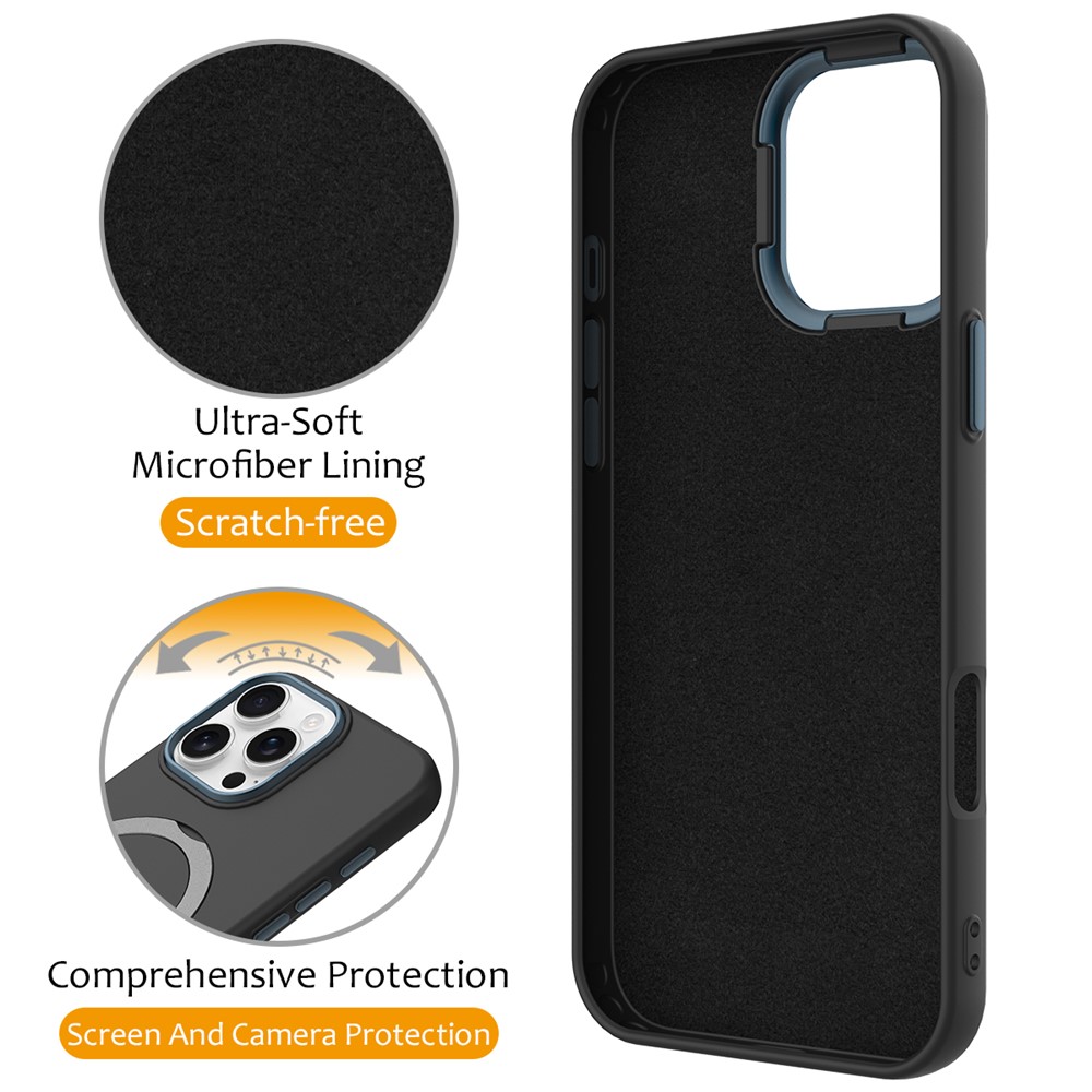  iPhone 16 Pro Max Skal MagSafe Kickstand Hybrid Svart
