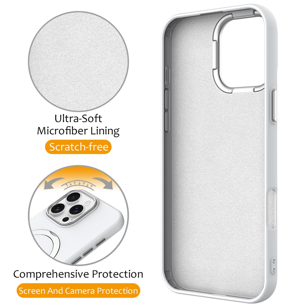  iPhone 16 Pro Max Skal MagSafe Kickstand Hybrid Vit