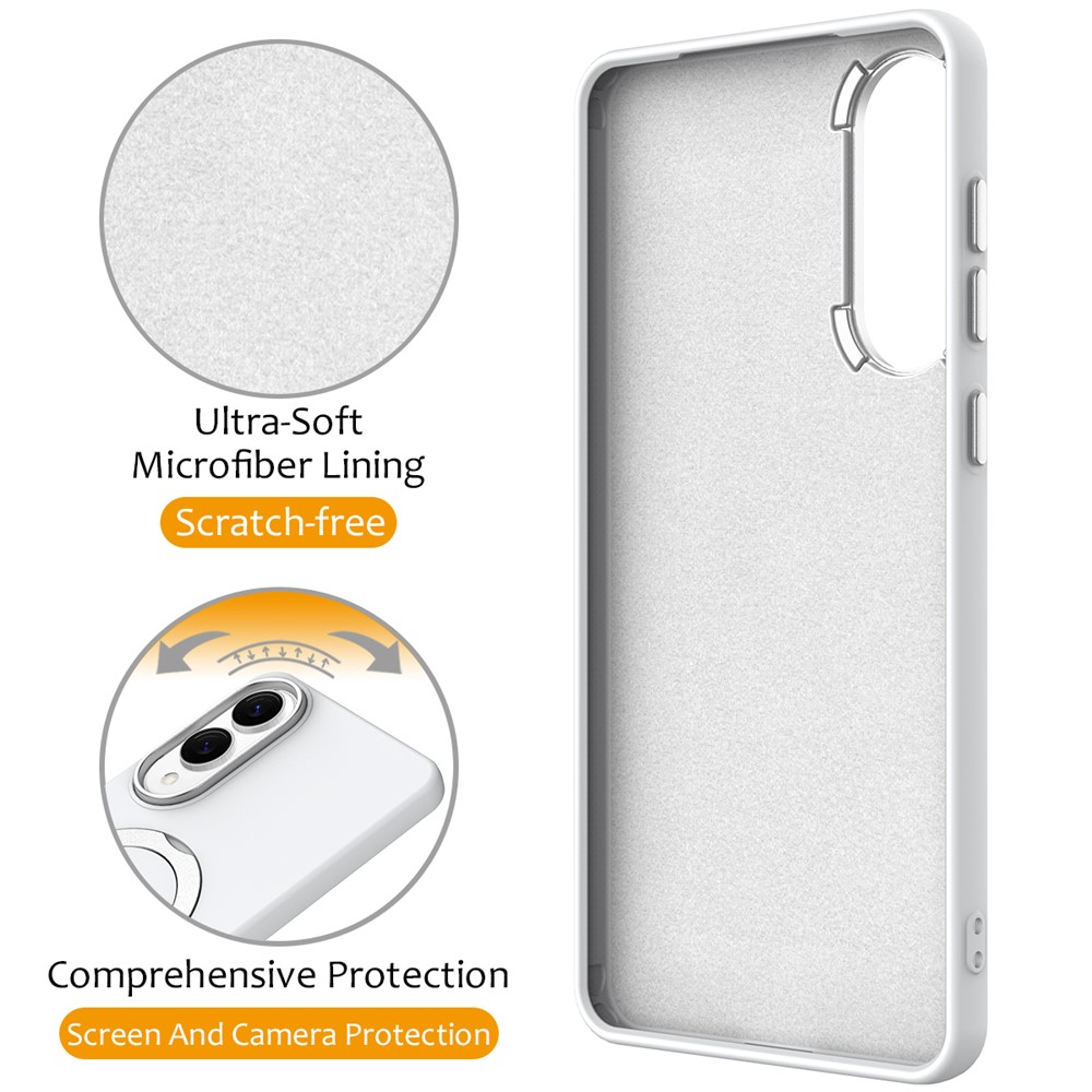 Samsung Galaxy S25 Edge Skal MagSafe Kickstand Hybrid Vit