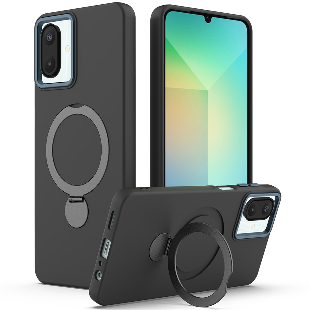  Samsung Galaxy A07 Skal MagSafe Kickstand Hybrid Svart