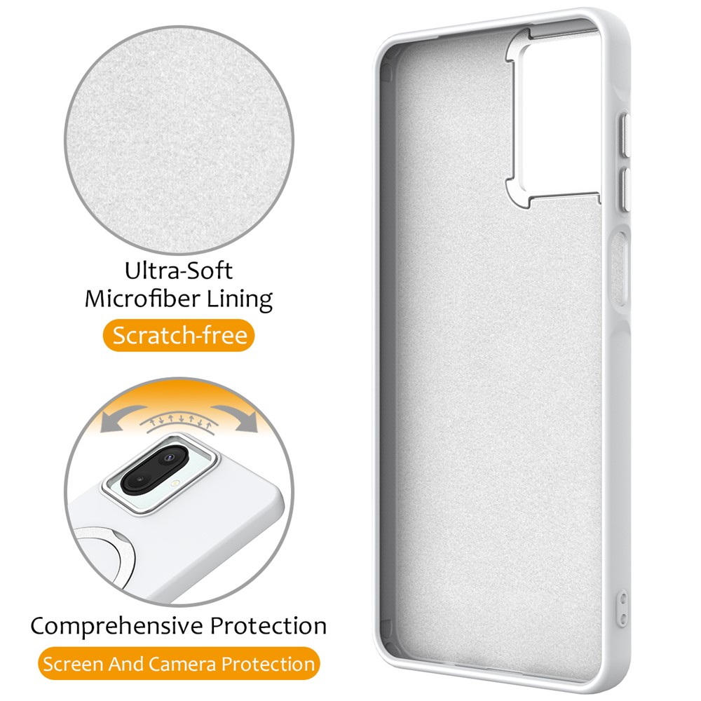  Samsung Galaxy A07 Skal MagSafe Kickstand Hybrid Vit