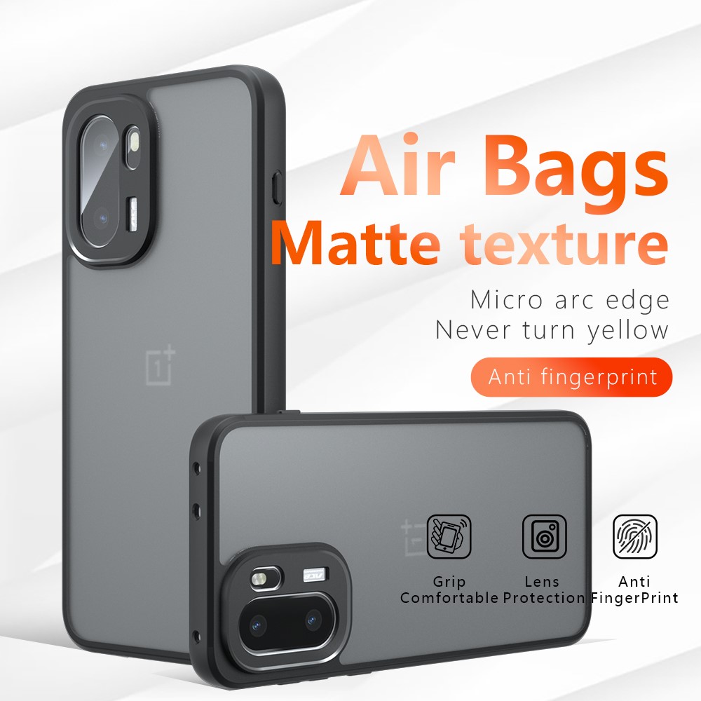  OnePlus 15R Skal Hybrid Matt Transparent / Svart