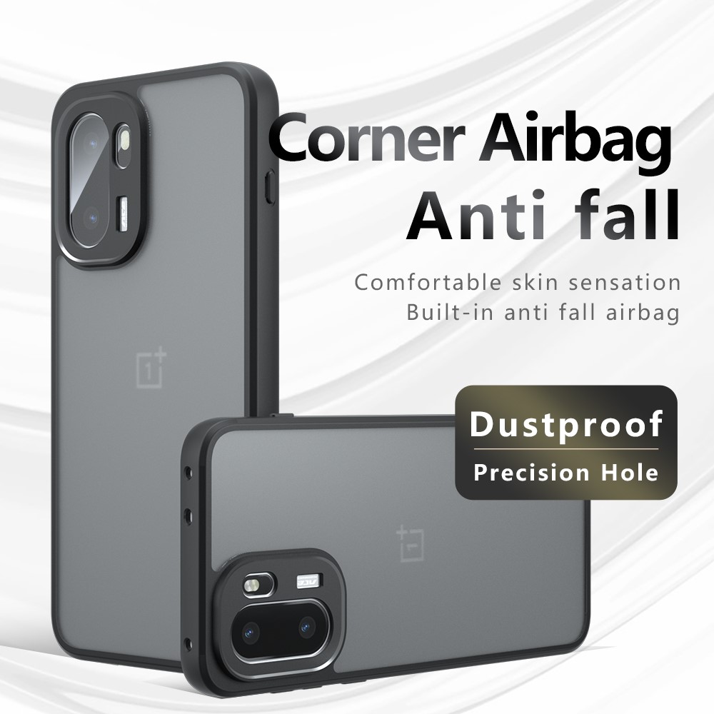  OnePlus 15R Skal Hybrid Matt Transparent / Svart