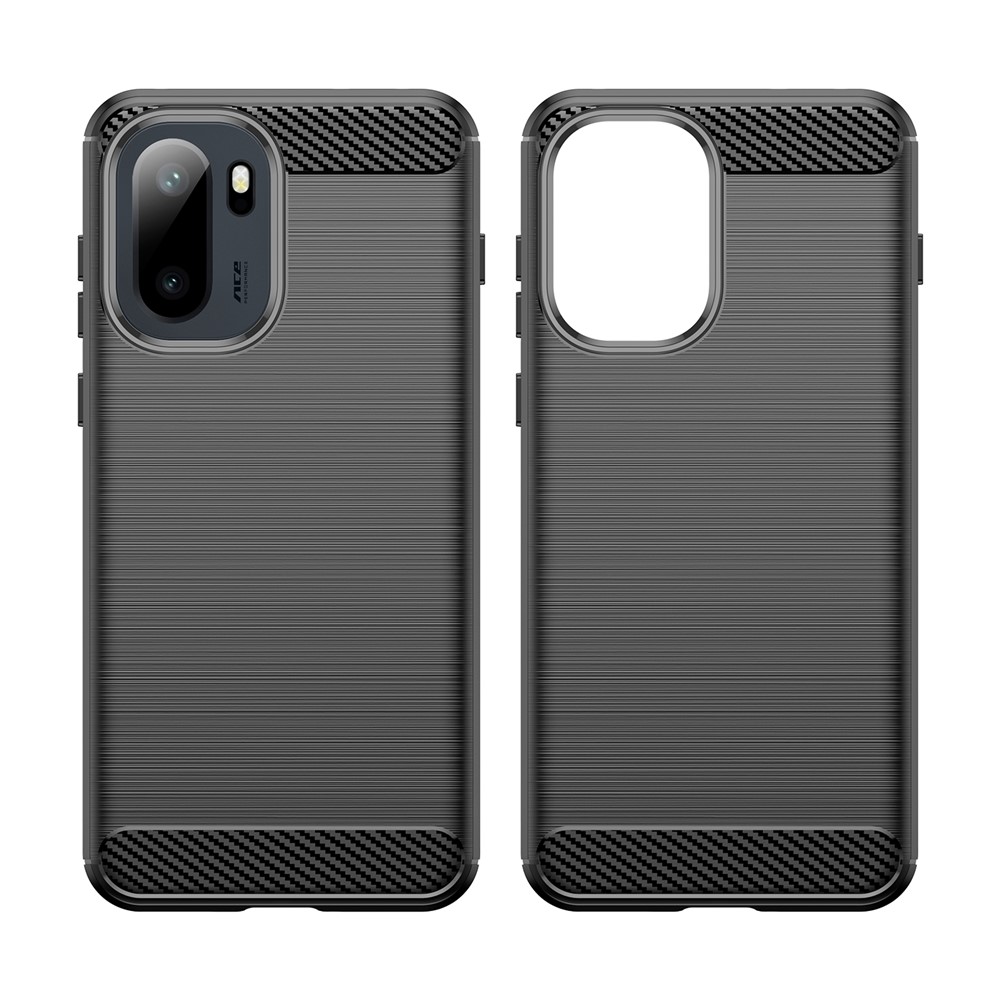  OnePlus 15R Skal Borstad Stål Textur Svart