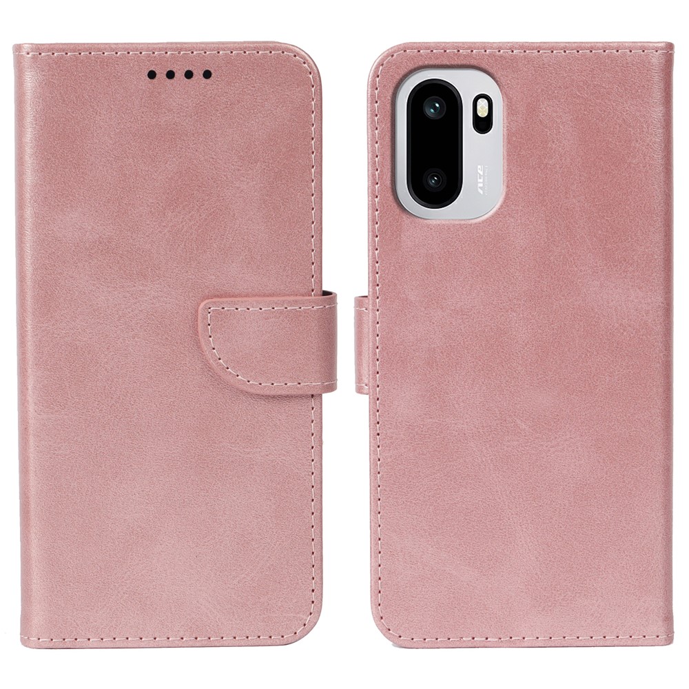  OnePlus 15R Plånboksfodral Läder Roséguld