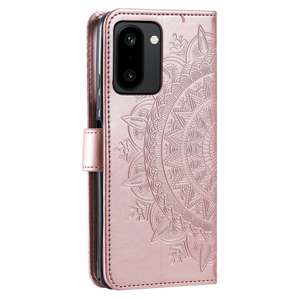  OnePlus 15R Fodral Mandala Läder Roséguld