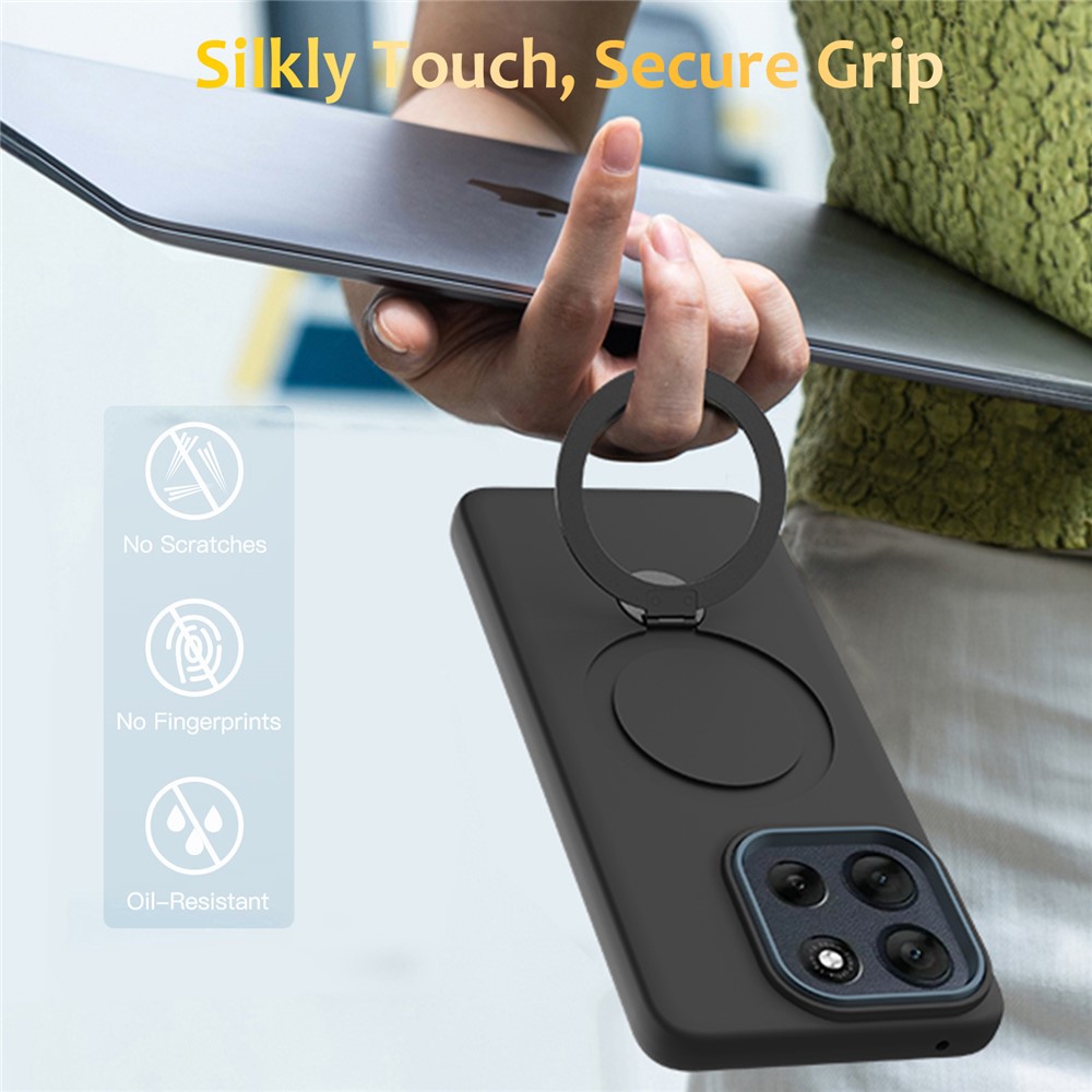  Motorola Edge 70 Skal MagSafe Kickstand Hybrid Svart