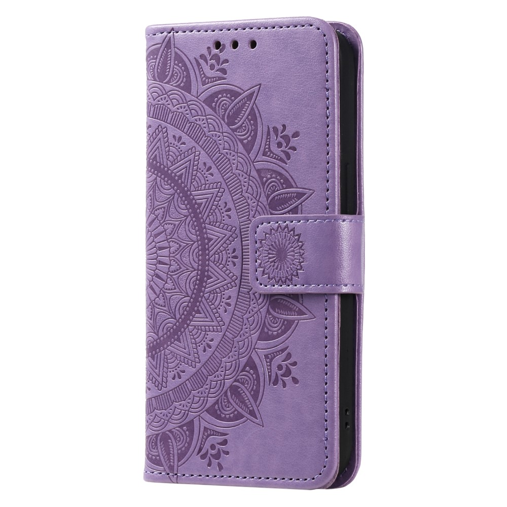  Sony Xperia 1 VII Fodral Mandala Läder Lila