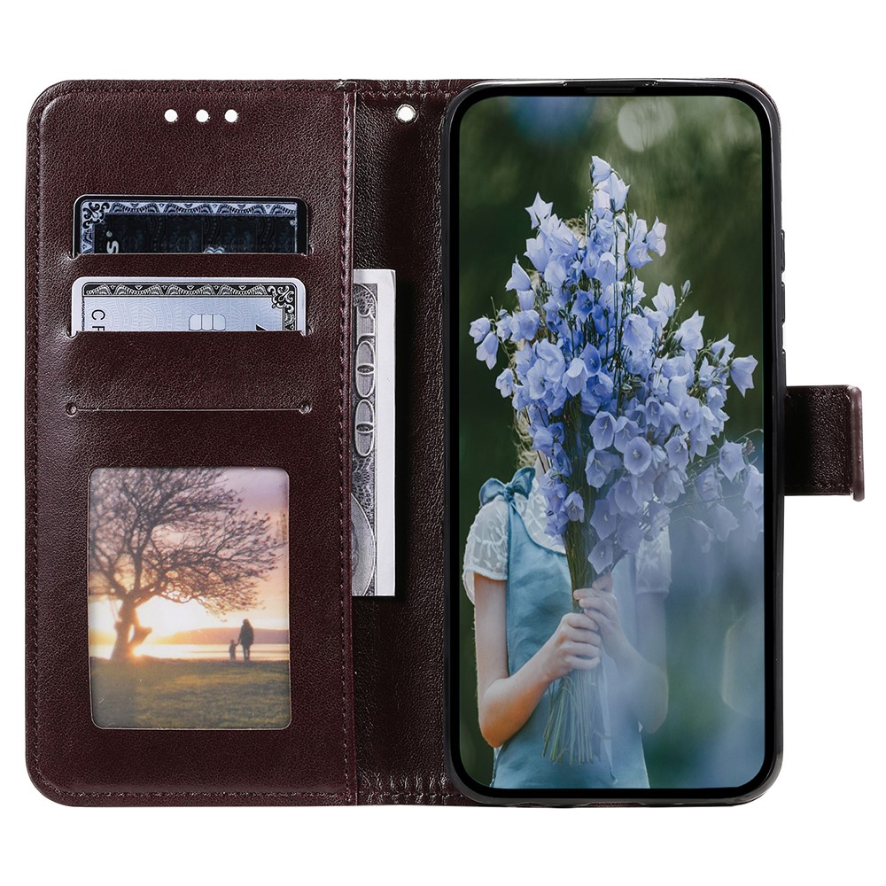  Sony Xperia 1 VII Fodral Mandala Läder Brun